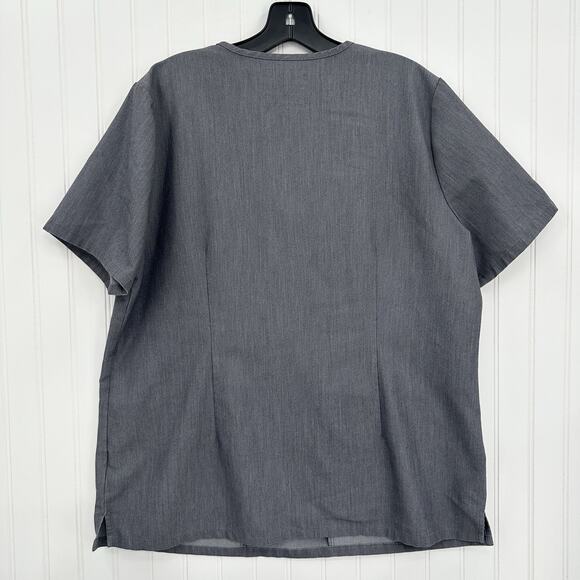 FIGS Scrub Top Womens XL Casma Technical Collection Graphite Gray Uniform Work - Picture 2 of 7
